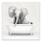 Elephant In The Tub 20" x 20" Canvas Wall Art